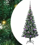 vidaXL K&uuml;nstlicher vorbeleuchteter Weihnachtsbaum Gr&uuml;n 120 cm