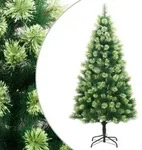 vidaXL K&uuml;nstlicher Weihnachtsbaum Klappbar mit St&auml;nder 150 cm