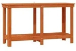 vidaXL Werkbank Wachsbraun 140 x 50 x 80 cm Massives Kiefernholz
