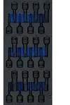 "BGS Werkstattwageneinlage 1/3: Kraft-Bit-Einsatz-Satz Antrieb Innenvierkant 12,5 mm