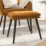 vidaXL Fu&szlig;hocker Braun 45x29,5x35 cm Samt