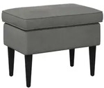 vidaXL Hocker Dunkelgrau 55 x 35 x 41 cm Samt