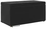 vidaXL Hocker Schwarz 81 x 41 x 40 cm Samt und Engineering Holz