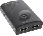 INLINE - Displayport zu 2x HDMI Splitter/Verteiler - FullHD - m. Videowand-Funktion