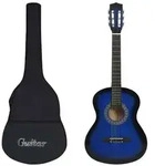 "vidaXL Klassikgitarre f&uuml;r Anf&auml;nger mit Tasche Blau 3/4 36""