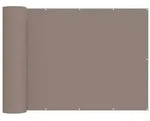 vidaXL Balkon Sichtschutz 150 x 600 cm Stoff mit PU-Beschichtung Taupe