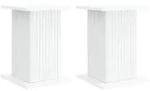 vidaXL Pflanzenst&auml;nder 2 pcs Wei&szlig; 30,5 x 30 x 43 cm Holzwerkstoff