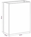 vidaXL Garten-Pflanzgef&auml;&szlig; Rostoptik 40 x 20 x 40 cm Wetterfeststahl