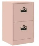 vidaXL Aktenschrank Rosa 45,5 x 42 x 74,5 cm Kaltgewalzter Stahl
