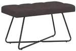 vidaXL Bank mit Knopfheftung Dunkelbraun 80 x 40 x 46 cm Stoff
