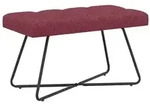 vidaXL Bank mit Knopfheftung Weinrot 80 x 40 x 46 cm Stoff