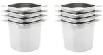 vidaXL Gastronormbeh&auml;lter 8 Stk. GN 1/6 150 mm Edelstahl