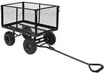 vidaXL Gartenwagen Schwarz 350 kg