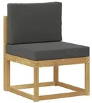 vidaXL Outdoor-Sofagarnitur Wei&szlig; und Anthrazit 59 x 63 x 73 cm