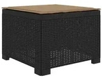 vidaXL 1-Sitzer Garten-Sofa mit Kissen Rattan-Look PP Anthrazit