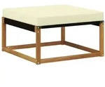 vidaXL Outdoor-Fu&szlig;hocker Massivholz Akazie Natur