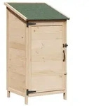 vidaXL Garten Shed Natur 59 x 56 x 113,5 cm Holzwerkstoff