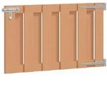 vidaXL Gartentor 100 x 60 cm WPC und Aluminium Braun