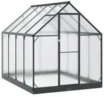 vidaXL Garten Gew&auml;chshaus mit T&uuml;r Anthrazit 183,5 x 243,5 x 207 cm