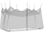 vidaXL Garten M&uuml;cken Netz 156 Mesh Schwarz 3 x 4,5 x 2,5 m Polyester