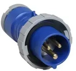 Amphenol 32 Ampere CEE Steckverbinder 3-polig (2P+PE) Stift, Kodierung 6h blau