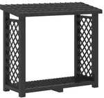 vidaXL Brennholzregal Anthrazit 114 x 46 x 101 cm PP