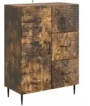 vidaXL Sideboard Ger&auml;ucherte Eiche 66 x 34,5 x 89,5 cm Holzwerkstoff