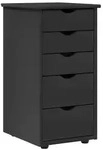 vidaXL Schrank Grau 34 x 39 x 61,5 cm Massivholz Kiefer