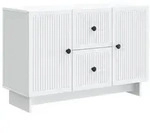 vidaXL Sideboard mit Schubladen Wei&szlig; 89 x 34,5 x 60 cm Holzwerkstoff