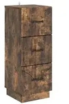 vidaXL Schubladenschrank Ger&auml;ucherte Eiche 33 x 34,5 x 87 cm