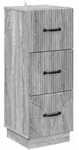 vidaXL Schubladenschrank Graues Sonoma 33 x 34,5 x 87 cm Holzwerkstoff