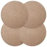 vidaXL Jute-Untersetzer 4 pcs Natur &Oslash; 30 cm 100% Tossa-Jute