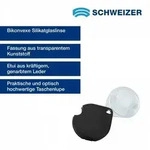 SCHWEIZER Taschenlupe ECONOMIC graphit 3,5 x / &Oslash; 60 mm, bikonvex