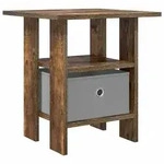 vidaXL Nachttisch Ger&auml;ucherte Eiche 41 x 40 x 45 cm Holzwerkstoff