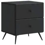 vidaXL Nachttisch Schwarz 43 x 34,5 x 47,5 cm Holzwerkstoff