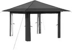 vidaXL Gazebo ohne Seitenwand Hellgrau und Anthrazit