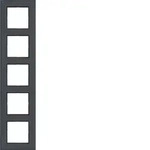 Hager Rahmen 5fach A.8 anthrazit WAD8500AT