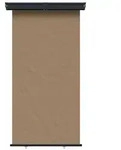 vidaXL Balkon Seitenmarkise 100% Polyester Eisen Stahl