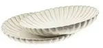 Bloomy 2er-Set Servierplatten aus hochwertigem Porzellan - 23 x 16 x 4 cm