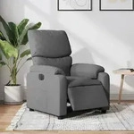 vidaXL Relaxsessel Elektrisch Dunkelgrau Stoff