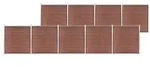 vidaXL Gartenzaun WPC 1564x186 cm Braun