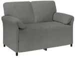 vidaXL 2-Sitzer Sofa Dunkelgrau 138 x 83 x 95 cm Samt