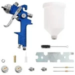 vidaXL HVLP Farbspritzpistolen-Set mit 600 ml Becher 600 ml Edelstahl
