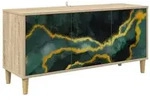 vidaXL TV-Schrank WIJHE 102 x 33 x 50 cm Sonoma Holzwerkstoff