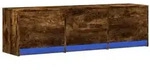 vidaXL TV-Schr&auml;nk Ger&auml;ucherte Eiche 140 x 34 x 40 cm Holzwerkstoff