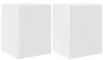 vidaXL TV-Wandschrank Wandmontiert 2 pcs Gl&auml;nzend Wei&szlig; 30 x 31 x 40 cm