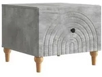 vidaXL Couchtisch Betongrau 49 x 50 x 40 cm Holzwerkstoff