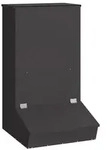vidaXL Schweinfutterspender Schwarz 55 x 51 x 91,5 cm