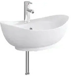 vidaXL Waschbecken f&uuml;rs Badezimmer Chrom 59 x 35 x 21 cm Metall