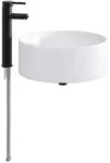 vidaXL Waschbecken f&uuml;rs Badezimmer Matt Schwarz 40,5 x 40,5 x 15,5 cm